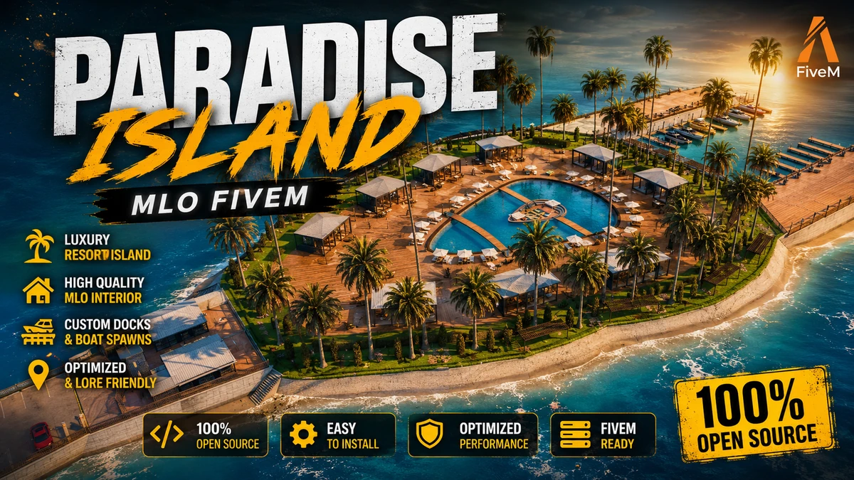 Paradise Island MLO FiveM | Luxury Resort Island | Open Source